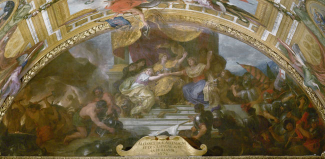 Alliance de l’Allemagne et de l’Espagne avec la Hollande, 1672 - Charles Le Brun, permier peintre du Roi Louis XIV