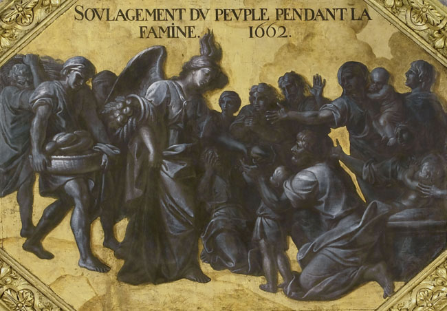Soulagement du peuple pendant la famine, 1662